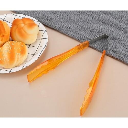 Justdolife Kitchen Food Tongs Anti-Scald Nonslip Handle Small Serving Tongs Appetizer Tongs Food Clips Grilling Tongs Utensils