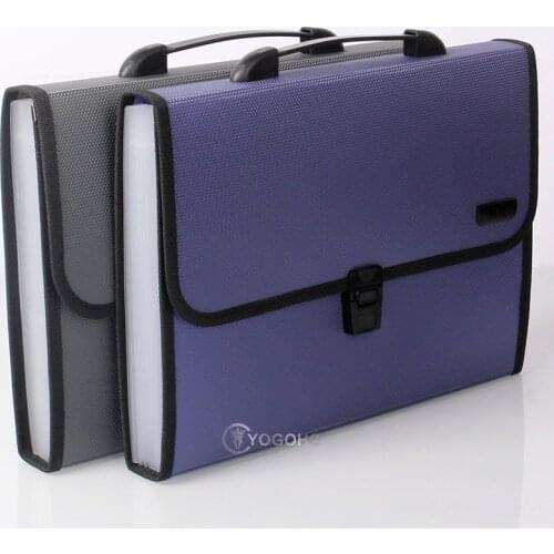 M&G 1pcs A4 File Folder Document Bags Expanding Wallet Business Series Folder Bag Office School Supplies 2 Colors