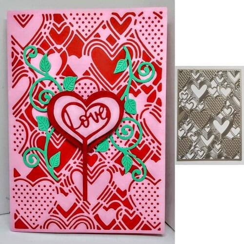 Heart card Background decoration Metal Cutting Dies for DIY Scrapbooking Album Paper Cards Decorative Crafts Embossing Die Cuts