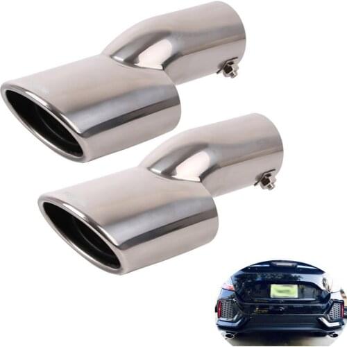 Rear Exhaust Muffler End Tail Pipe Outlet Tips for Honda Civic 10Th Gen 2016 2017