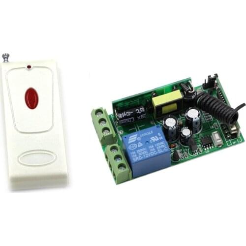 New AC85V 110V 220V 250V 1CH Wide Voltage Wireless Remote Control Switches 10A Relay Output Radio RF Transmitter And Receiver