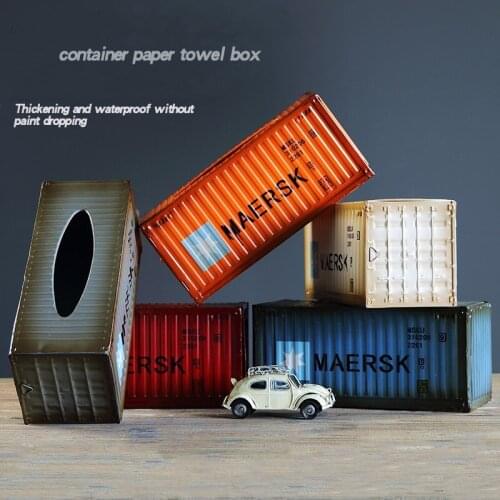 New Container Tissue Box Antique Classical Container Model Case Box Retro Wrought Handmade Metal Crafts for Home Decoration Gift