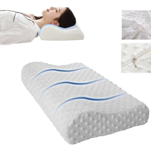 Memory Foam Bed Orthopedic Pillow for Neck Pain Sleeping Protect Cervical Pillow Slow Rebound Health Pillow Home Bedding 50*30cm