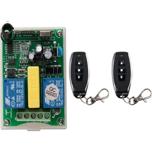 AC 220 V 2 CH 2CH RF Wireless Remote Control switch tubular motor Shutter/winch/garage rolling door/electric curtain/Projection