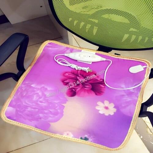 Heating seat cushion, household electric heating cushion, office chair cushion, double-layer plug-in heating pad