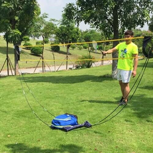 Portable Outdoor Foldable Badminton Tennis Volleyball Net Stand for Beach Sport NIN668