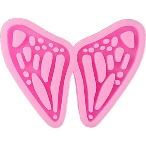 Handmade Butterfly Pendant Earrings epoxy resin Mold Silicone Mold with Hole Butterfly Wing Resin Casting Mold Craft Tools