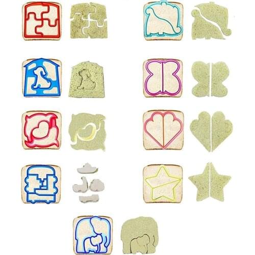 Sandwich Cutters Mold Crust Cutter Toast Cookie Cutters Baking Bread Presses for Kids Lunch Maker DIY Cute Shape