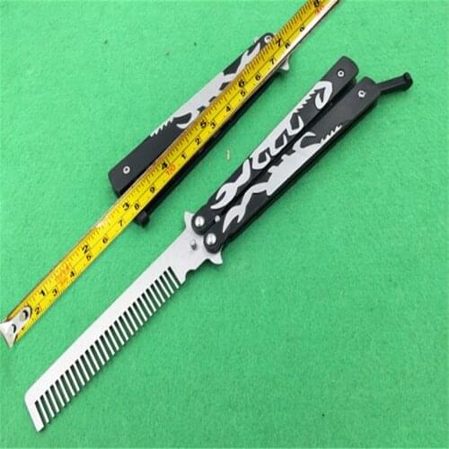 Folding Steel Corpion Butterfly Comb Stainless Steel Handle Survival Outdoor Hunt And Camp Pocket EDC Tool