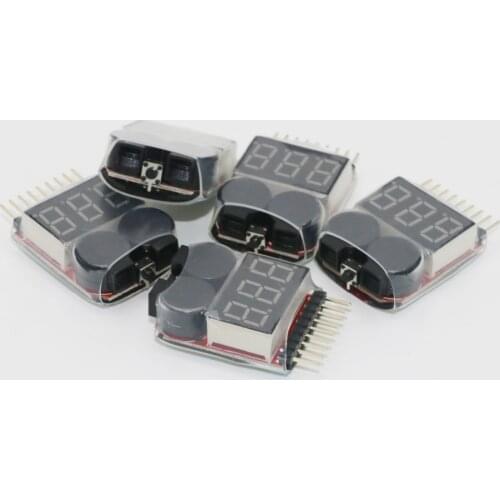 1pcs 1-8s Led Low Voltage Buzzer Alarm Lipo Voltage Indicator Checker Tester wholesale