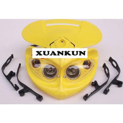 XUANKUN Small high Saiaboluo Motocross Converted Four Lights Headlight grimace lights