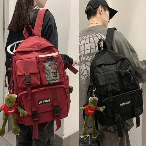 Womens Preppy Backpack Teenage Girl Boy Student College High School Bags Cute Travel Book Pack Rucksack For Female Male Men