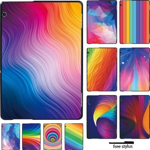 For Huawei MediaPad T5 10 10.1 Inch/MediaPad T3 10 9.6"/MediaPad T3 8.0 Inch Watercolor Print Tablet Hard Shell Cover Case