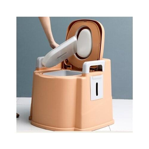 2 Colors Portable Toilet Seat Old Pregnant Woman Home Bath Indoor Potty Commode