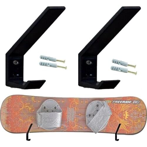 2pcs/lot Snowboard Deck Display Rack / Wall Storage Rack / Wall Mount Holder Hook & screw
