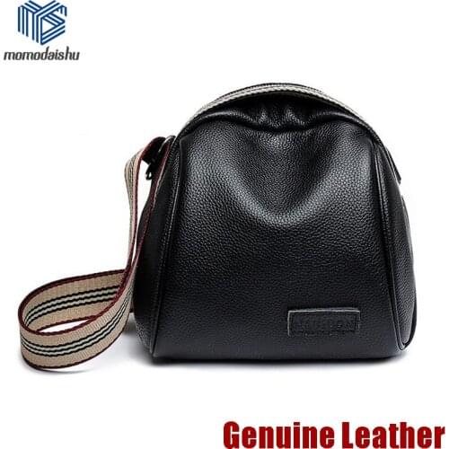 2021 Messenger Bag Women Bucket Shoulder Bag large Capacity Vintage Genuine Leather lady Handbag Luxury Designer Black Bags