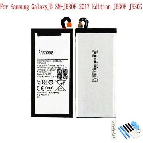 Ansheng Original EB-BJ530ABE 3000mAh battery For Samsung Galaxy J5 Pro 2017 J530 J5 Pro SM-J530K SM-J530F SM-J530Y Mobile Phone