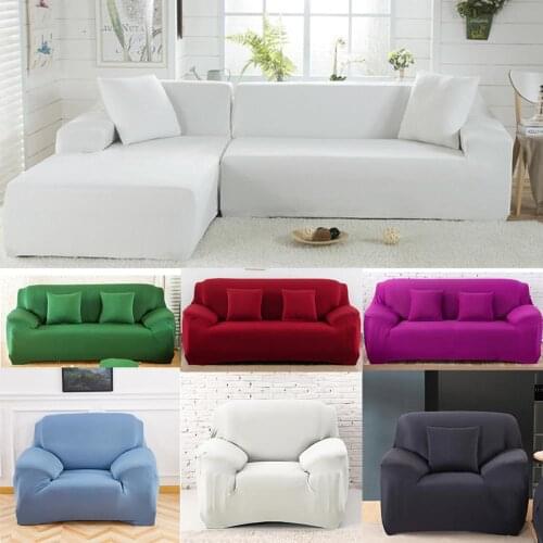 16 Colors Elastic Sofa Cover Stretch Tight Wrap All-inclusive Sofa Cover for Living Room Couch Cover Sofa Cover Pillow Case