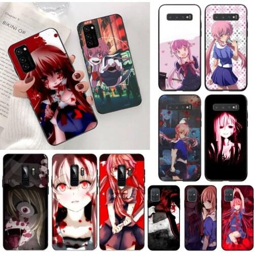 USAKPGRT Bloody Anime Future Diary black Phone Case Hull for Samsung S20 plus Ultra S6 S7 edge S8 S9 plus S10 5G lite 2020