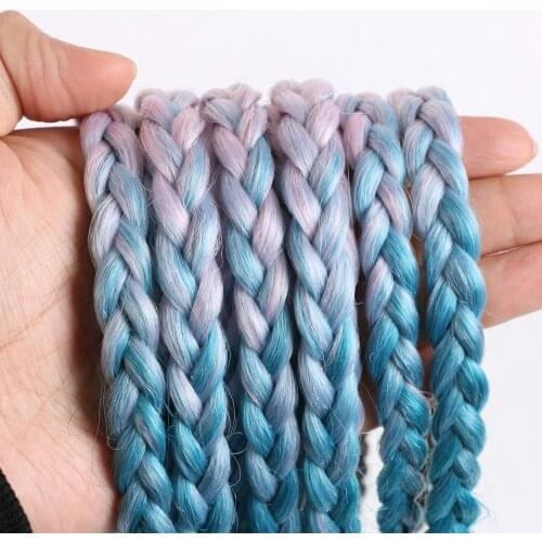 Black Star Box Braids 22 Strands Senegalese Twist Braids Crochet hair 22inch Ombre Colors Crochet Braiding Hair Hair Extensions