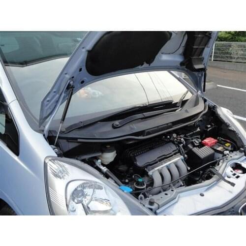 For 2001-2007 Honda Fit GD1-4 hatchback Front Hood Bonnet Gas Struts Lift Support Shock Damper Carbon Fiber