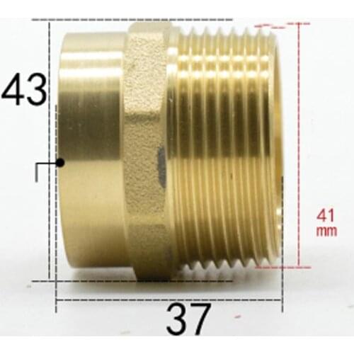 DN32 G 1-1/4" BSPP Male x 35mm Weld Socket Brass Pipe Fitting Coupler Adapter Water Gas Oil