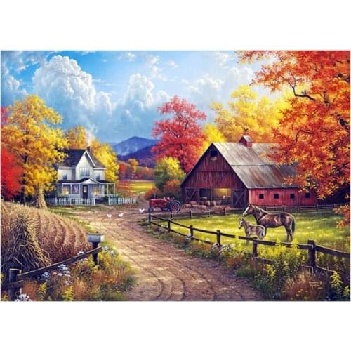 House Pastoral Rural Diamond Painting Scenic Farm Full Drill 5D Nouveaute DIY Mosaic Embroidery Cross Stitch home decor