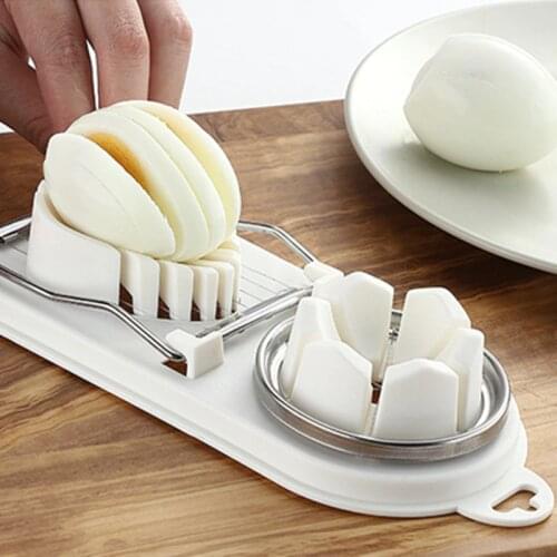 Hot Sale 1pc Cooking Tools 2in1 Cut Multifunction Kitchen Egg Slicer Sectione Cutter Mold Flower Edges Gadgets Tools Ferramentas