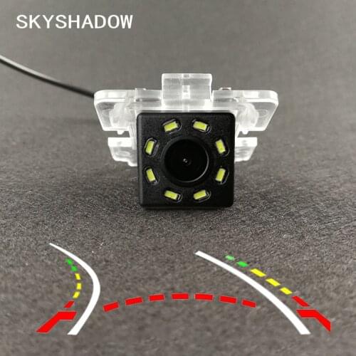 HD Wireless Car CCD Rear Camera Fisheye 4 8 12 led dynamic Night Vision bracket For Mitsubishi Outlander 2003 - 2008 2009 2012