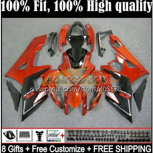 Injection For SUZUKI GSXR-1000 GSXR1000 GSX R1000 K5 12CL.27 GSX-R1000 05 06 GSXR 1000 1000CC CC 2005 2006 Fairing Orange black