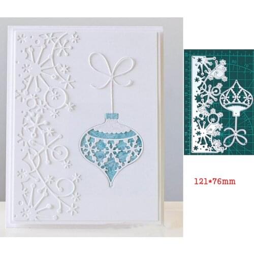 Lace Snowflake Frame Hanging Dangle Metal Cutting Dies Stencils Craft Die Cut for DIY Scrapbooking Album Paper Cards Decorative