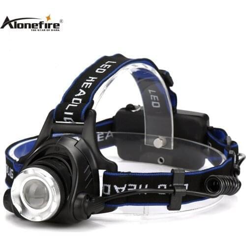 AloneFire HP79 Head light CREE XM-L2 LED 5000LM Zoom Headlight Travel Camping Headlamp 18650 Rechargeable Battery hike Head lamp