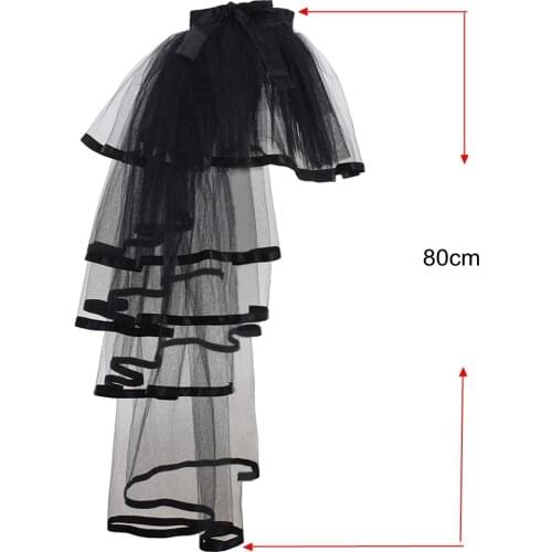 New chicSteampunk Victorian Party Tutu Ruffle Tiered Skirts Dance Stage Performance Clubwear