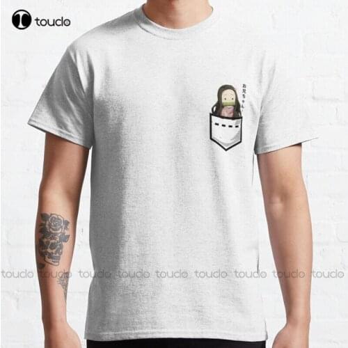 New Demon Slayer - Pocket Nezuko - Onii-Chan? Ver Classic T-Shirt Swim Shirt Women Cotton Tee Shirt S-5Xl Unisex