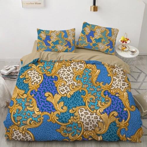 Luxury 3D Bedding set Europe Queen King Double Duvet cover set Bed linen Comfortable Blanket/Quilt cover Bed Set Palace blue