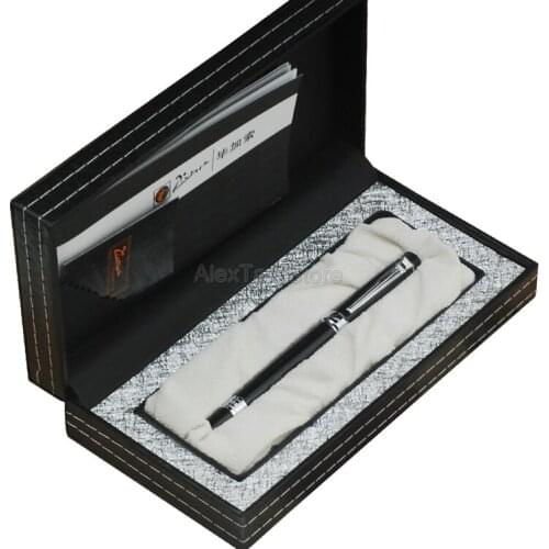 Picasso 917 Metal Classic Roller Ball Pen Gloss Black & Silver For Office School Writing Pens New