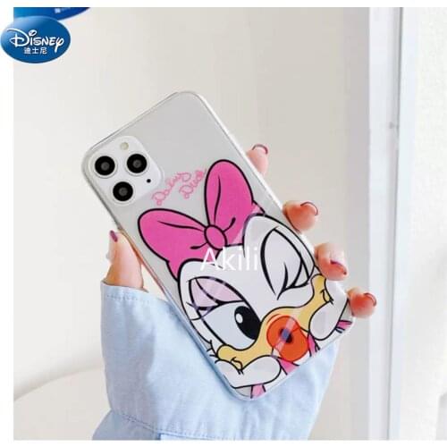 DISNEY 2021 Donald Duck Silicone Case for IPhone 11 Pro Xs Max iPhone 7 8 Plus Official Liquid Silicon Full Cover