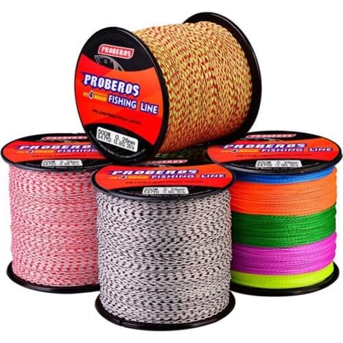 SNEDA 500M Multicolor 4 Waves Braided Fishing Line 100LB Sea Saltwater Carp Fishing Weave