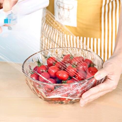 Point Break Plastic Wrap Packaging Big Roll Disposable Stretch Film High Temperature Rangement Frigo Kitchen Supplies ED50BX