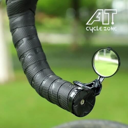 CYCLE ZONE 360 Degree Rotatable Bicycle Rearview Road Bike Accessories Handlebar Bike Handlebar Mirror Safe Cycling Rear Mirror