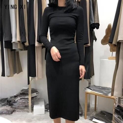 YING XI Fashionable Knitted Dresses