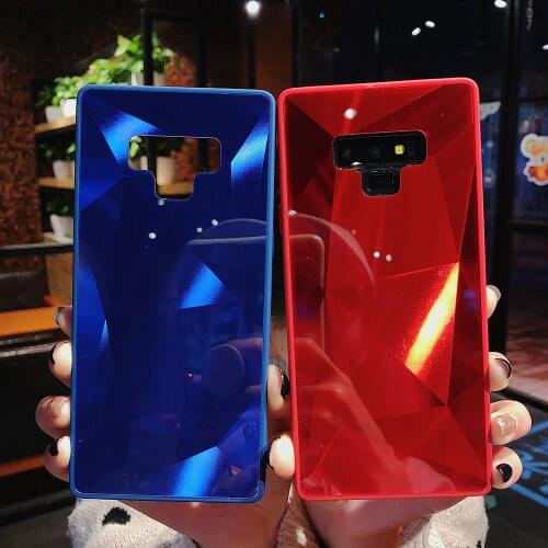 3D Glitter Diamond Mirror Case For Samsung Galaxy A5 A6 A7 A8 A9 J4 J6 J8 2018 J3 J5 J7 2017 2016 Note 8 9 S8 S9 S10 Plus S10E