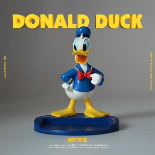 1pcs 11cm Disney Donald Duck Paperweight ornament model cute doll cartoon creative stationery collection ornaments