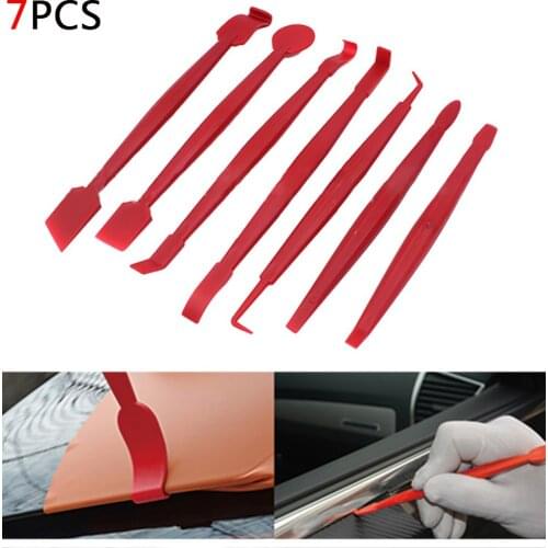 7Pcs Car Vinyl Wrap Film Squeegee Scraper Tools Edge-closing Tool for Automobile Film Sticking Car Styling Accessories Wholesale