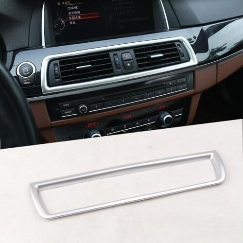 ABS Chrome Contral Air-Conditioning Outlet Cover Trim For BMW 5 Series F10 2011-2016 Car Accessories 1 Pcs