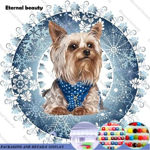 Puppy Diamond Painting Cartoon Dog Rhinestone Wall Art Decoration Full Drill Wall Strickers Diamond Mosaic Handmade Home Decor