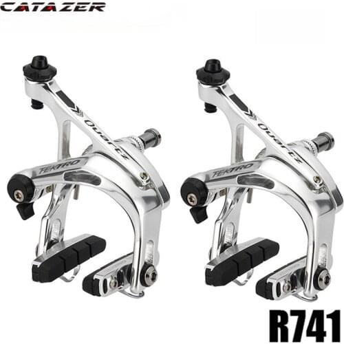 Catazer Super Light Taiwan 300g/pair R741 Aluminum Brake Caliper Road Bike C Brake Clamp Quick Release Mechanism for Shiman0 105