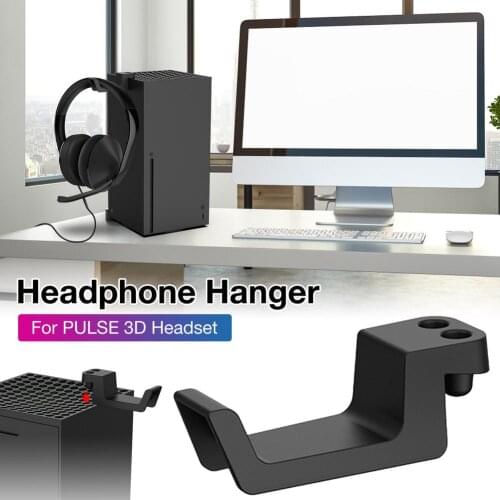 Black Headphone Holder Bracket Hanger Stand For Pulse 3D Headset Stand Rack Mount For For Xbox Series X Console Game Accessories