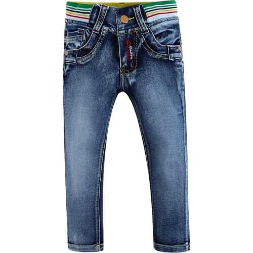 High quality cotton 100% toddler boy jeans with cute embroidery 2015BJ01 B