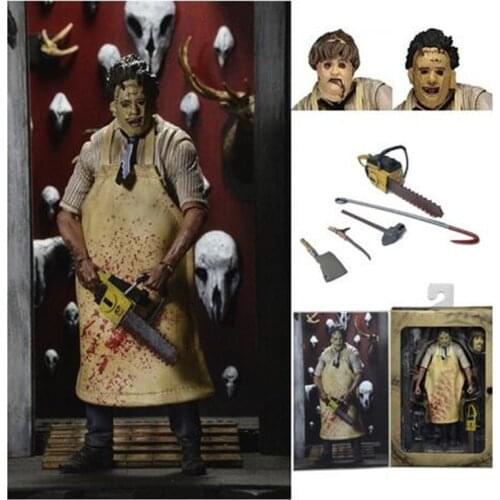 18cm Ultimate Leatherface Classic Terror Movie The Texas Chainsaw Massacre PVC Action Figure Collectible Model Toys